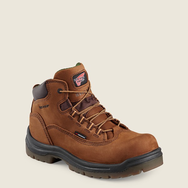 Work Støvler Dame - Red Wing King Toe® - 5-Inch Waterproof Safety Toe - Brune - MEAJBW-905